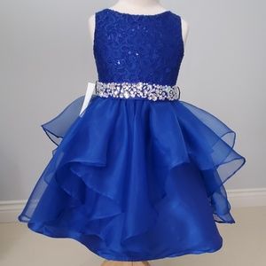 New Sleeveless Squins Bodice Asymmetrical Dresses